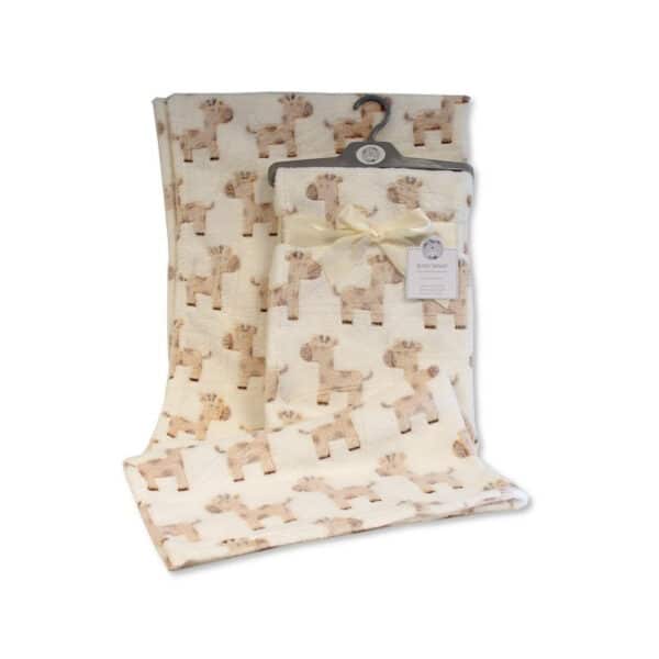 Soft Fleece Giraffe Baby Blanket