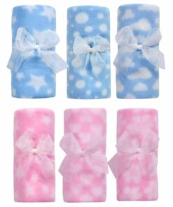 Blue Pink Soft Fleece Baby Blanket