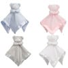 Satin Teddy Bear Baby Comforter