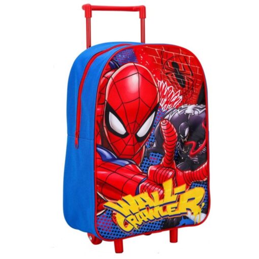 Spiderman Wallcrawler Kids Standard Wheeled Luggage Trolley