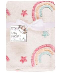 Rainbow Fleece Baby Blanket