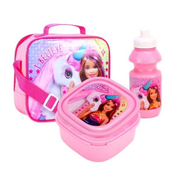 Barbie Girls 3 Piece Lunch Bag Set