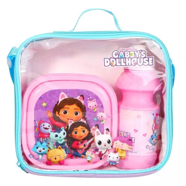 Gabby's Dollhouse Kids 3 Piece Lunch Bag Set - Image 3