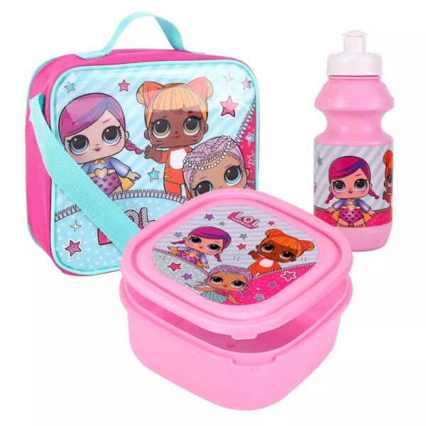 LOL Surprise Girls 3 Piece Lunch Bag Set