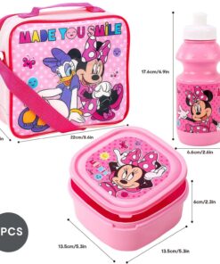 810060 minnie mouse 3 piece lunch bag measurement