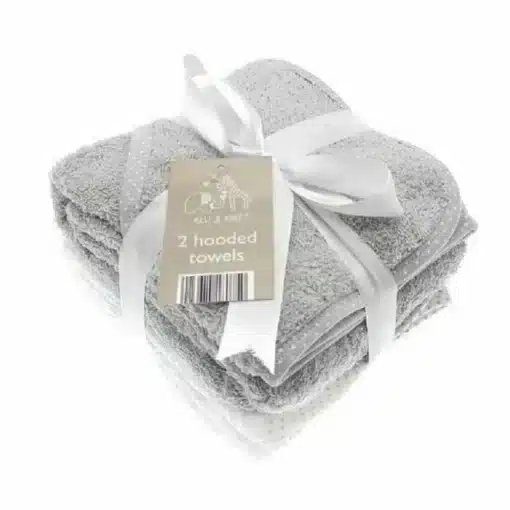 Elli & Raff Grey Baby Hooded Towels