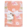 FS952 peach bunny baby blanket