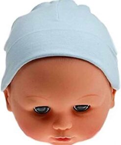 H7 B BP blue beanie hat wearing