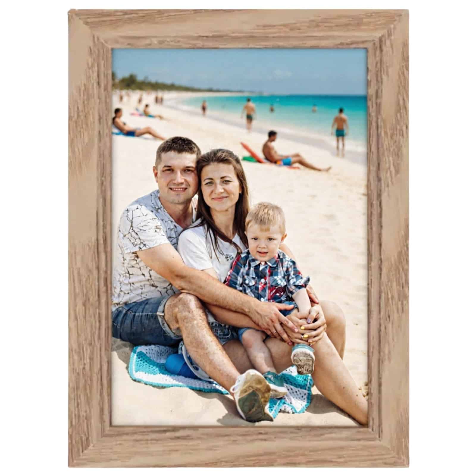 IFrame Oak Finish Photo Frame 4" x 6" Pack Of 4 - Image 3