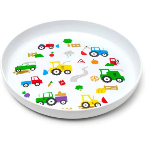 Little Tractors 5 Piece Kids Cup, Bowl, Plate & Cutlery Set - Image 3