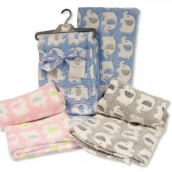 Elephant Fleece Baby Blanket