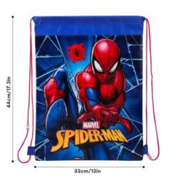 1659 spiderman drawstring bag dimensions