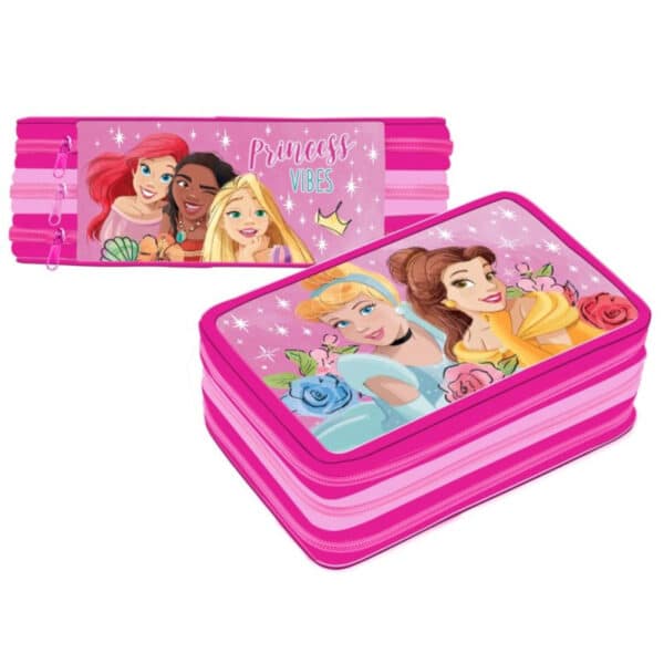 Disney Princess 45 Piece 3 Tier Filled Pencil Case