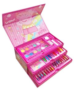 Peppa Pig 52 Piece Colouring Case Tool Box