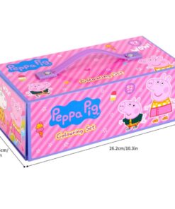 16422CS peppa pig 52 piece colouring set box dimensions