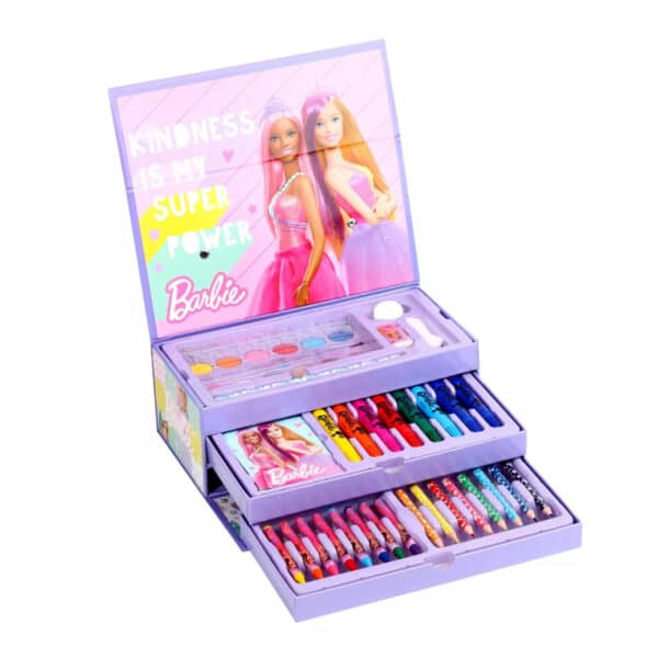 Barbie 52 Piece Colouring Case Tool Box