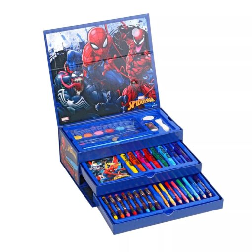 Spiderman 52 Piece Colouring Case Tool Box