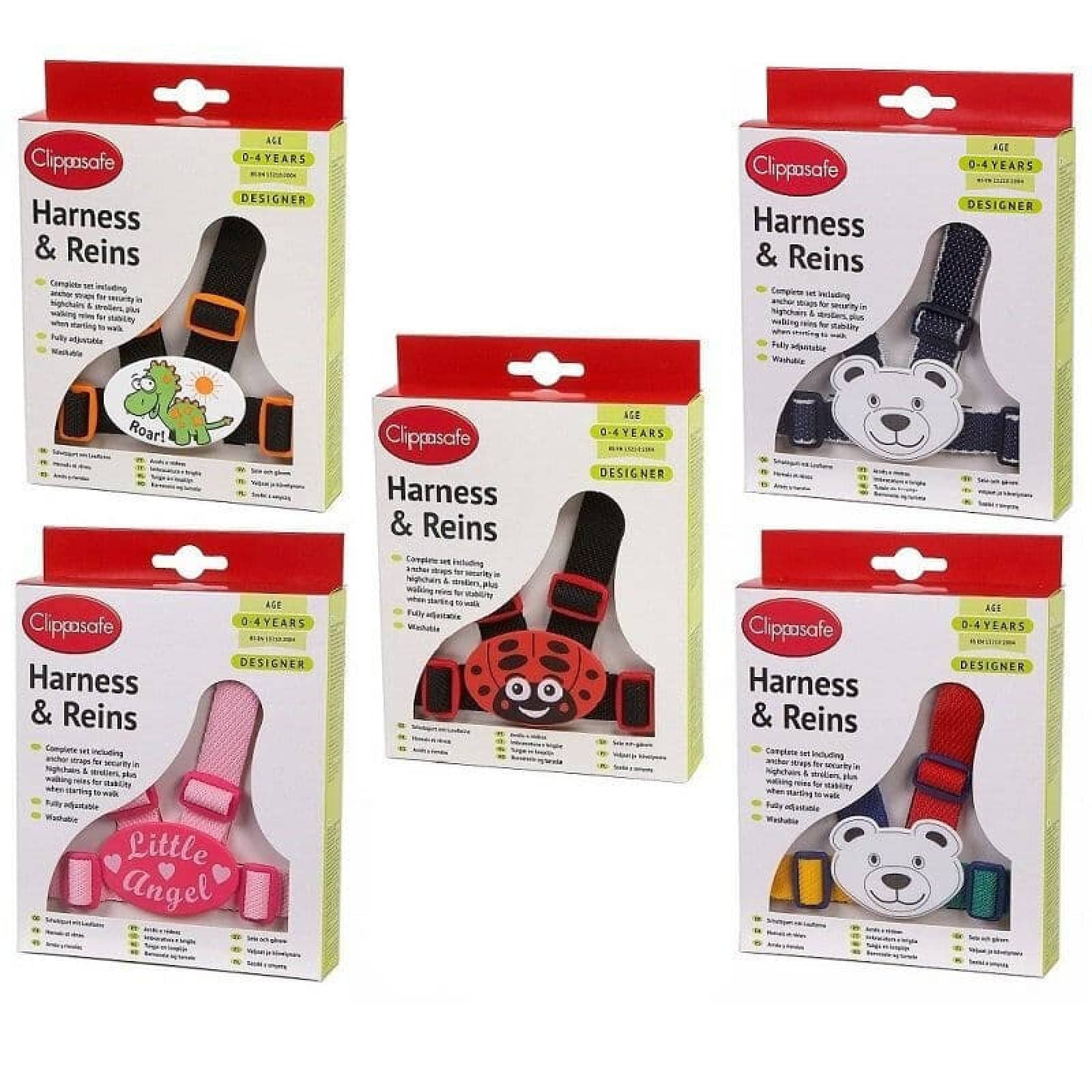 Clippasafe Designer Harness Reins Anchor Strap Walking Toddler Child Safety