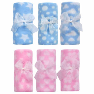 Blue Pink Soft Fleece Baby Blanket