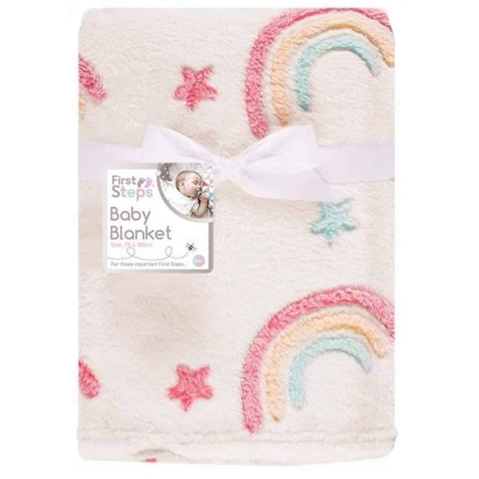 Rainbow Fleece Baby Blanket