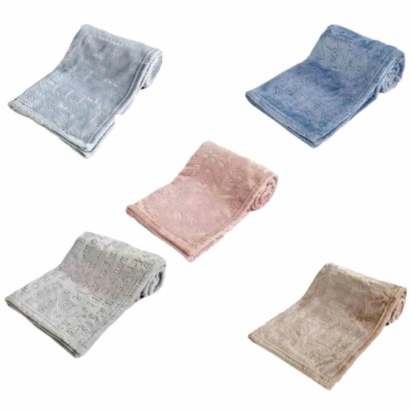 Soft Plush Embossed Baby Blanket