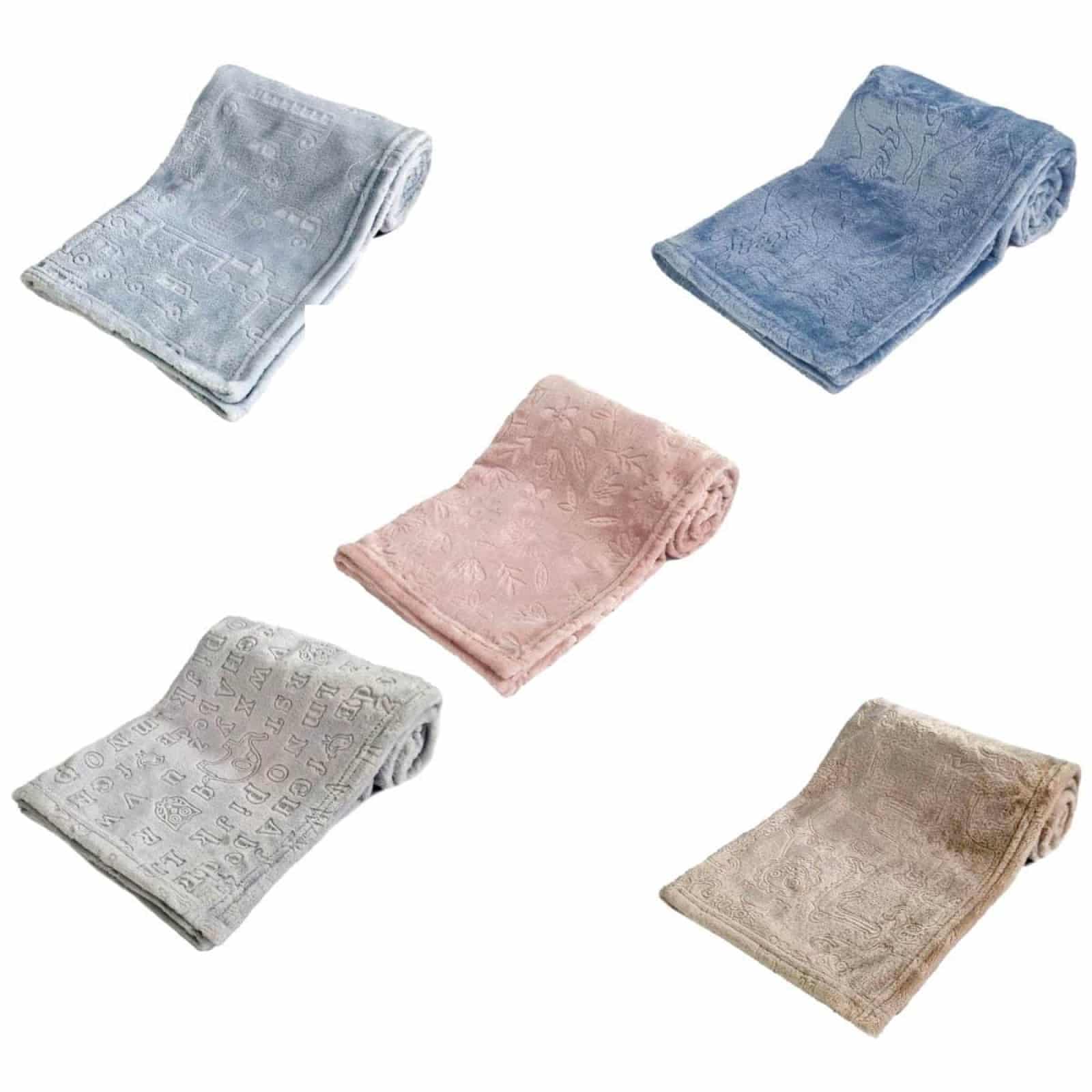 Soft Plush Embossed Baby Blanket