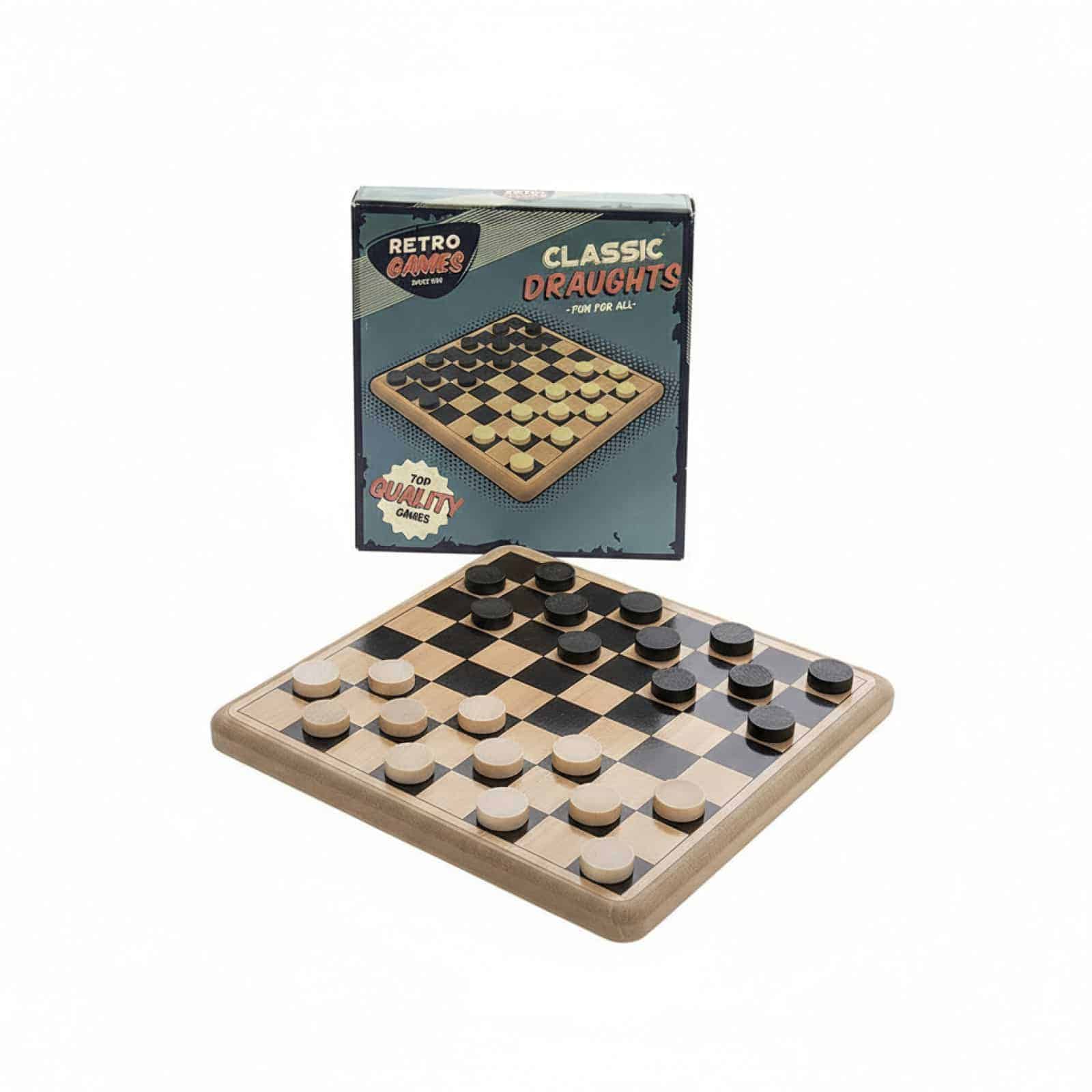 Classic Draughts Retro Board Game - Image 2