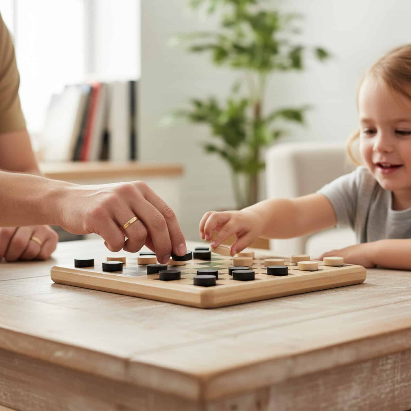 Classic Draughts Retro Board Game - Image 5
