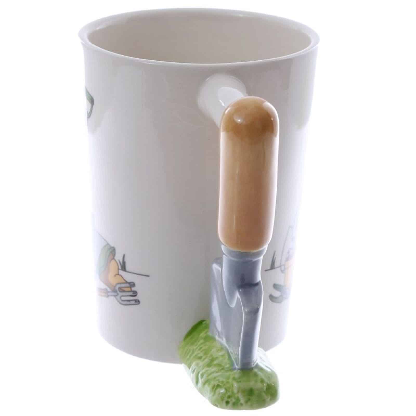 Garden Trowel Ceramic Shaped Handle Mug - Image 2
