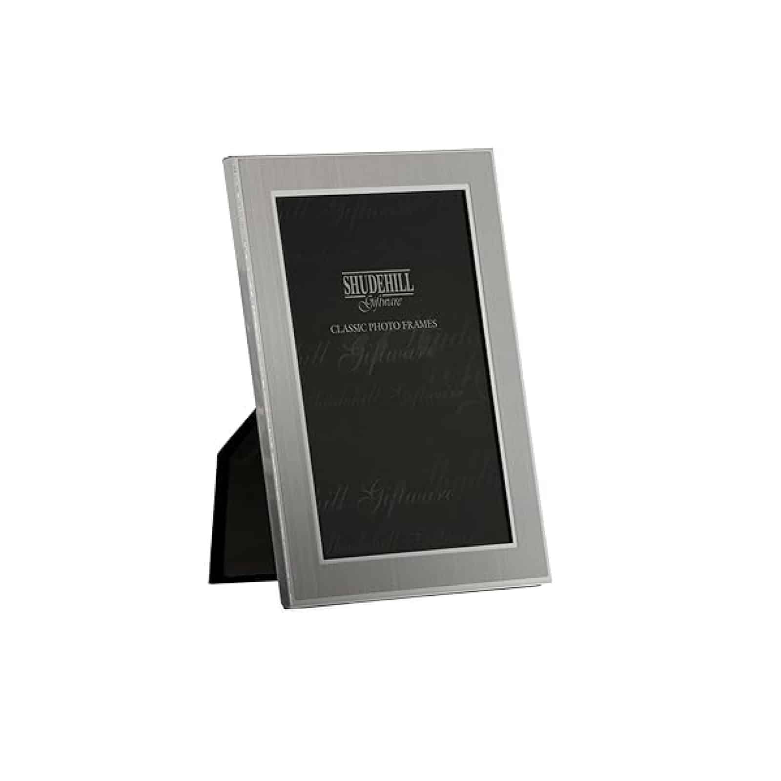 Shudehill Plain Satin Silver Classic Photo Frame 3 x 5"