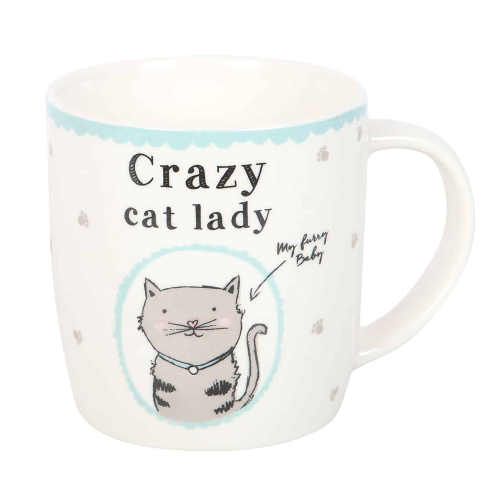 Crazy Cat Lady Bone China Mug - Image 2