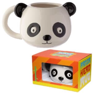 Adoramals Panda Head Ceramic Mug