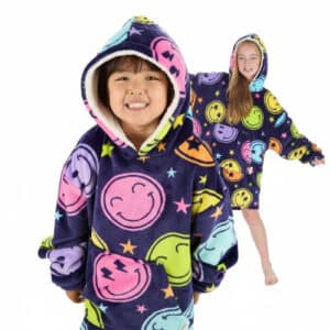 Smiley Kids Plush Oversized Huggable Hoodie