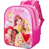 Disney Princess Girls Backpack in pink with princess characters and adjustable straps