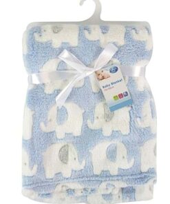 First Steps Elephant Fleece Baby Blanket